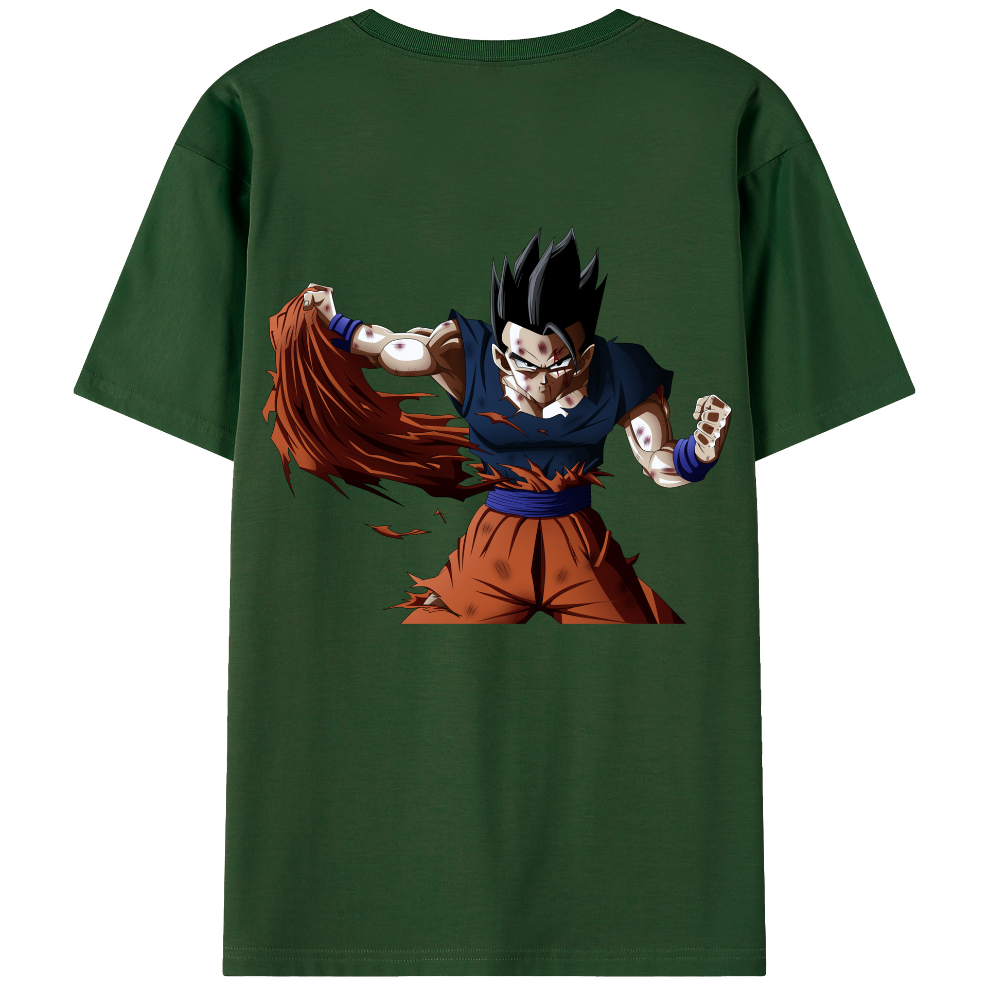 （画像用） ドラゴンボール ベジータ四世（Bejīta Yonsei）DRAGON BALL Vegeta IV 綿100％半袖Tシャツ（背面プリント）